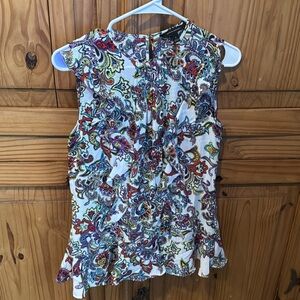 BANANA REPUBLIC Floral Paisley Sleeveless Top Size Small